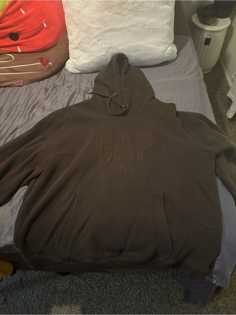 GAP Men's Hoodie in Dark Brown